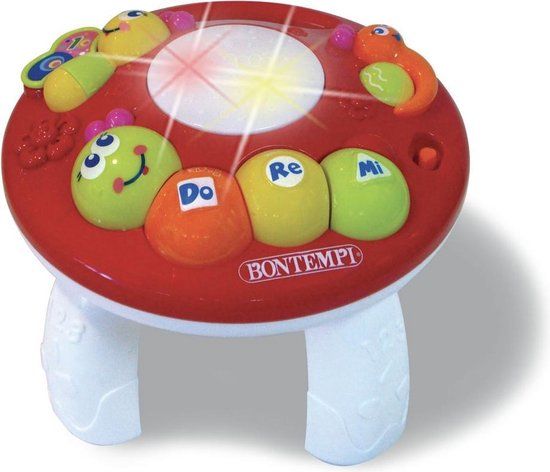 Bontempi Baby Beats Muziektafel - Rood - Kunststof - 1+ jaar