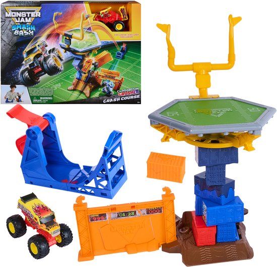 Monster Jam Spin Master Monster Jam speelgoed Crash Course set met monstertruck 1:64.