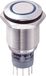 TRU COMPONENTS 701896 LAS2GQF-22ZE/B/12V/S/P Interrupteur à bouton-poussoir résistant au vandalisme 250 V/AC 3 A 2x marche/marche Continu Bleu