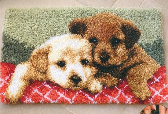 Vervaco Knooppakket Labrador pups 70 x 45 cm