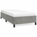 vidaXL Bedframe zonder matras, lichtgrijs, 90x190 cm, fluweel