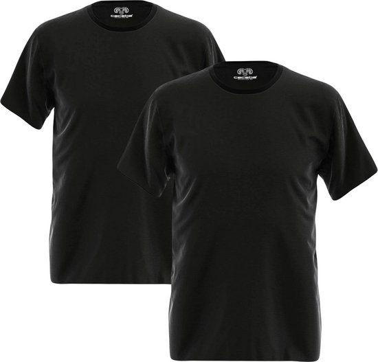 Ceceba Nevada - Heren T-shirt ronde hals - 2-pack - Zwart