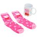 STOR Keramische Mok 325ml en Sokken Set Peppa Pig - Geschenkdoos - Ontbijt en Textiel Accessoire voor Kinderen