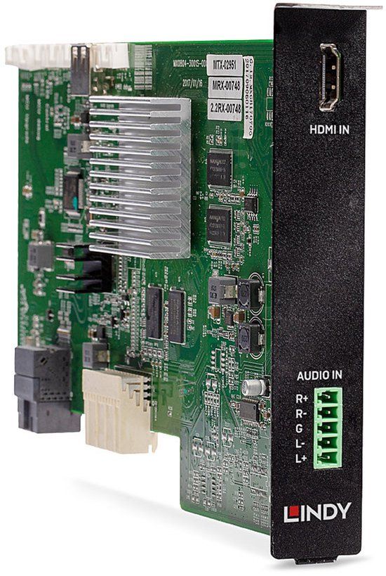 Lindy 38351 interfacekaart voor AV-apparatuur Intern HDMI 2.0 Zwart