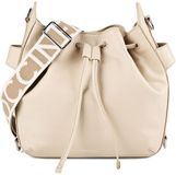 Coccinelle Gretel Ribbon Crossbody Bag Sandshell beige