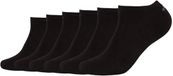 s.Oliver Sneakersokken 6-pack Zwart Unisex Katoen Maat 35-38