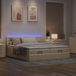 Maison Exclusive - Cadre de lit ottoman avec matelas crème 200x200cm tissu