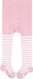 FALKE Stripe versterkt huidvriendelijk katoen panty baby roze - maat 62-68