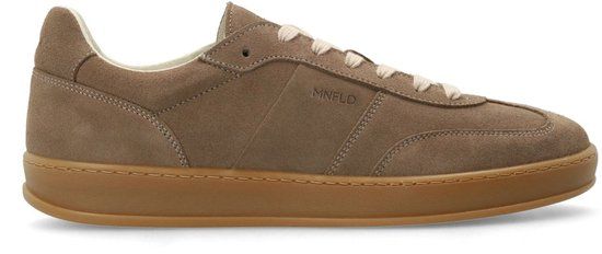 Manfield - Heren - Taupe suède sneakers - Maat 46
