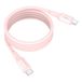 Ansmann 1700-0205 USB-C Male naar USB-C Male Kabel 1.2m Roze