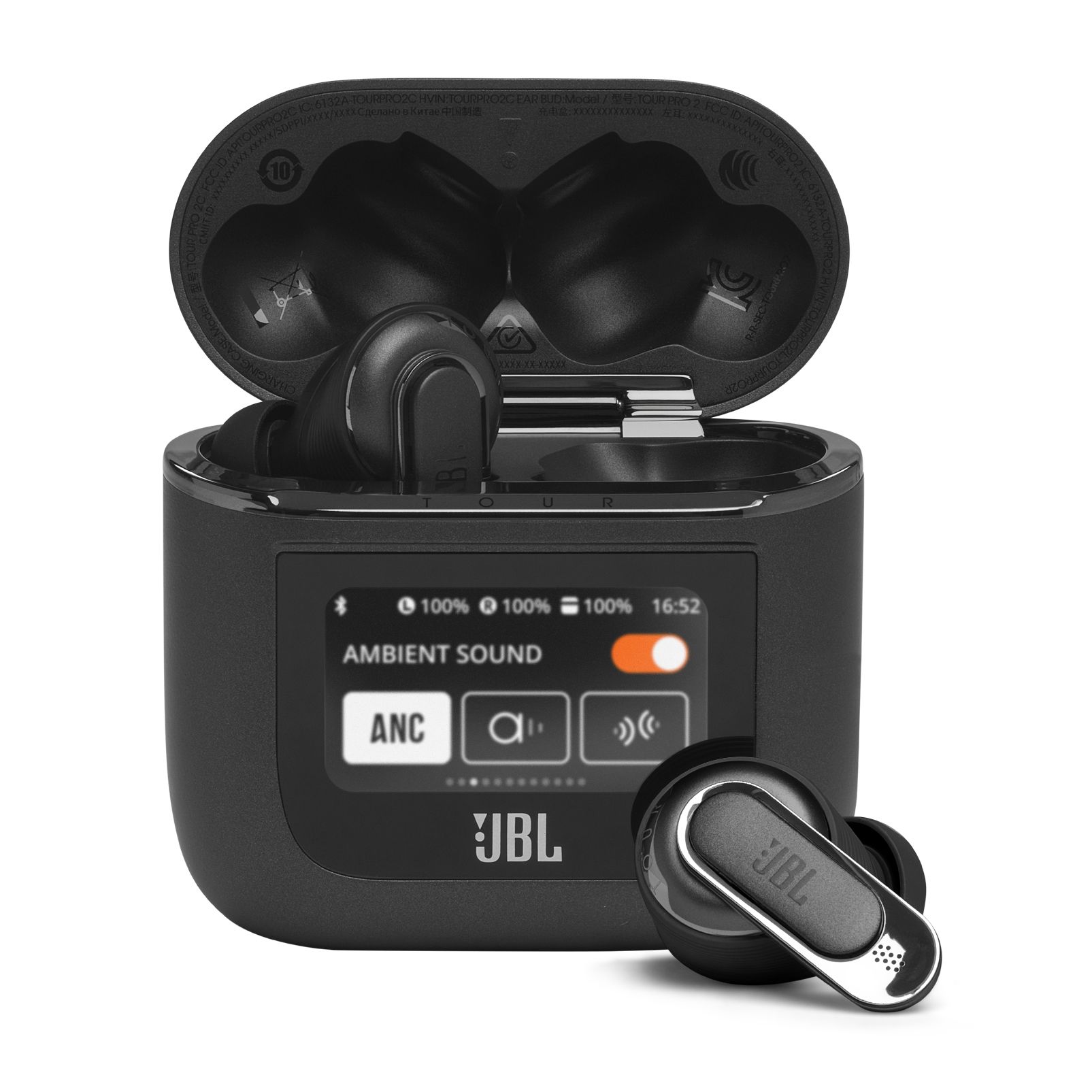 JBL Tour Pro 2 - Draadloze In-ear Headset - Zwart