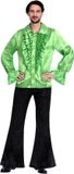 Amscan Shirt Satin Heren Polyester Groen Maat M