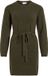 VILA VILIGA L/S O-NECK BELTED KNIT DRESS-NOOS Robe courte Femme Forêt Nuit M
