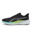 Puma Pounce Lite 2 Chaussures de course sur route unisexes, noires, menthe intense, citron vert, 44 EU