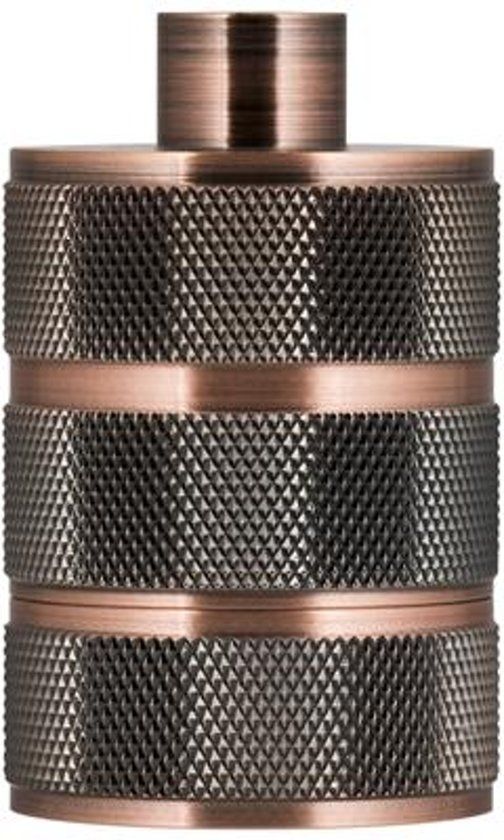 Bailey Lamphouder E27 Aluminium Grid Antiek Koperen Huls