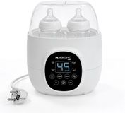 Mobiclinic Bibidu - Dubbele Flessenwarmer - Digitale - 6-in-1 - Wit