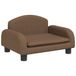 VidaXL Kinderbank 50x40x30 cm stof bruin