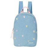 Studio Noos rugzak denim mini met hartjes print Blauw Hartjes