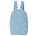 Studio Noos rugzak denim mini met hartjes print Blauw Hartjes