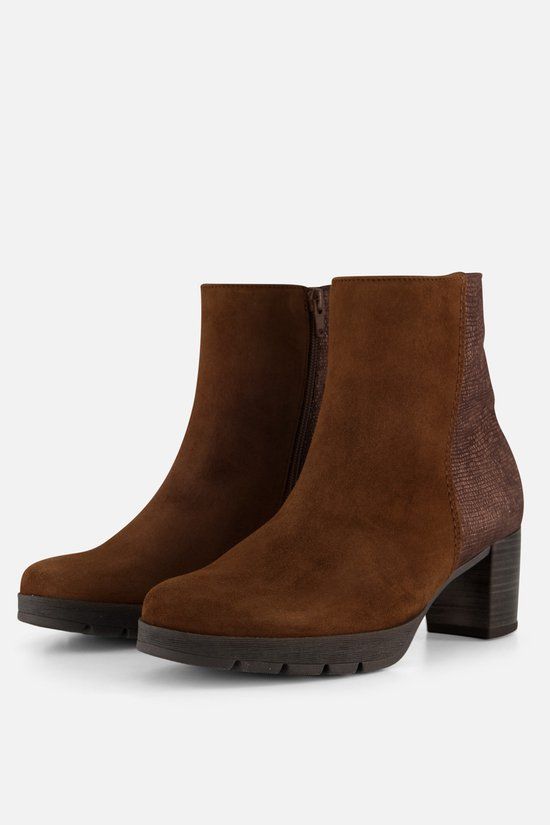 Gabor Enkellaarsjes bruin Suede - Maat 43