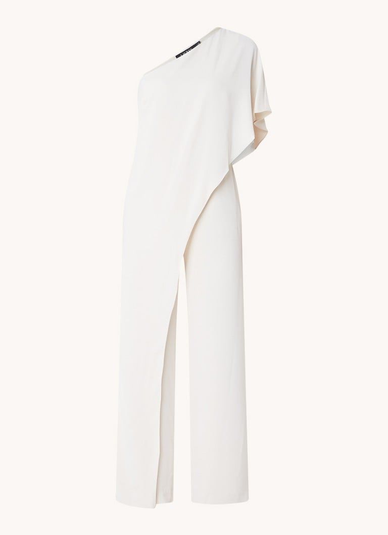 Ralph Lauren One-shoulder Jumpsuit with Ruffle Detail