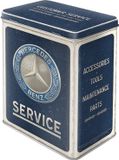 Nostalgic Art Merchandise Nostalgic-Art Mercedes-Benz Service Emblem Blue Bewaarblik