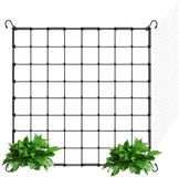 Ibenzoa® Elastisch Klimnet voor Planten, Groenten en Fruit, 90 x 90 cm, met Stabiele Ondersteuning