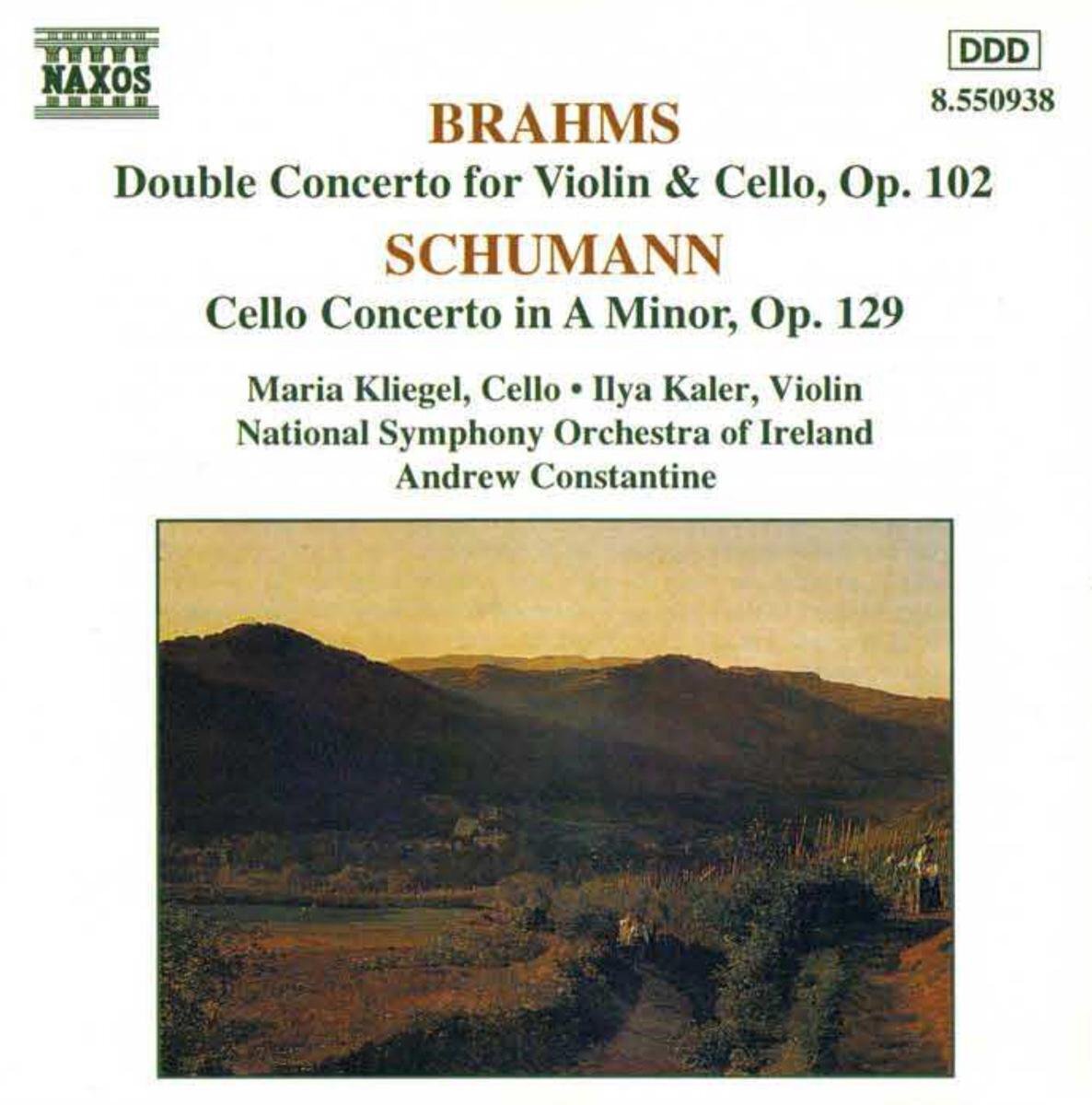 OUTHERE Johannes Brahms, Schumann Robert Alexander: Concerto per Violoncello Opus 129 Concerto Doppio per Violino e Violoncello Opus 102