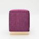 Playboy Pouf met opbergruimte en goudvoet, lichtblauw fluweel, 35 x 44 x 35 cm