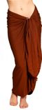 PANASIAM Sarong Unicolor - Wikkeljurk, Lunghi, Heupdoek, Pareo, Sjaal, Halsdoek