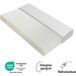 Matelas 90x200 cm en mousse confort fermeté H3, ergonomique et respirant, housse lavable avec face antidérapante, certifié Oeko-tex, blanc