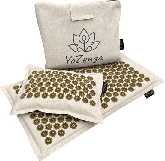 YoZenga Premium Spijkermat Natural Beige met Lotus Spikes