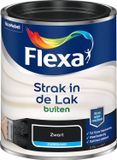 Flexa Strak In De Lak Buitenlak Zijdeglans Zwart 750 Ml