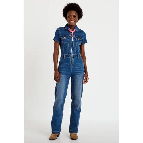 Cache Cache Medium Blue Denim Jumpsuit