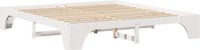 vidaXL Bedframe Wit Massief Grenenhout 200 x 200 cm