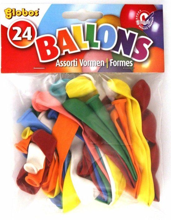 Top1Toys Globos Ballonnen Verschillende Vormen 24 Stuks