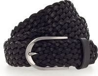 Vanzetti Leren Riem Braided Women's Leather Belt W100 Black Zwart