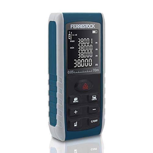Ferrestock FSKLDM070 laserafstandsmeter tot 70 meter, LCD-display, 7 meetmodi