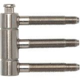 SFS Intec Paumelle 18 mm pour portes en bois à battue en 3 parties, acier inoxydable