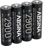 Absina Oplaadbare AA batterij (penlite) NiMH 1.2 V 4 stuk(s)
