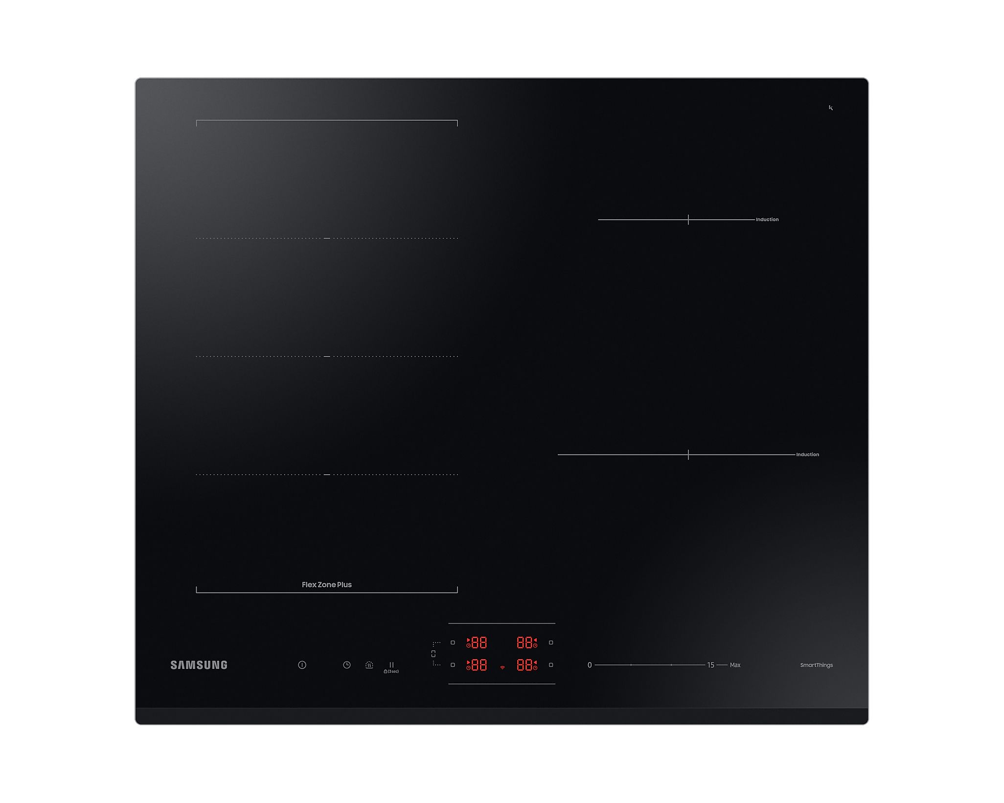 Samsung NZ64B6056GK/U2 59 cm Induction Cooktop - Black, Built-in, 4 Zones