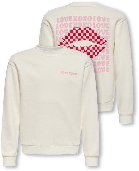 ONLY - KOGLOVELY LIFE LS BOXY PRINTED SWT Meisjes Trui