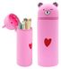 Mignon étui à crayons en silicone et organisateur de bureau en un