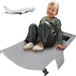 Bol Lit d'avion pour enfants - Repose-pieds hamac d'avion pliable pour jeunes enfants - Gris