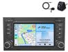 Audi autoradio avec microphone et caméra de recul, adapté pour Audi A4 S4 RS4 B6 B7 B8, SEAT Exeo. CarPlay sans fil, Android Auto, WiFi, navigation GPS, stockage 64 Go, RDS, DSP, DAB+ et Bluetooth