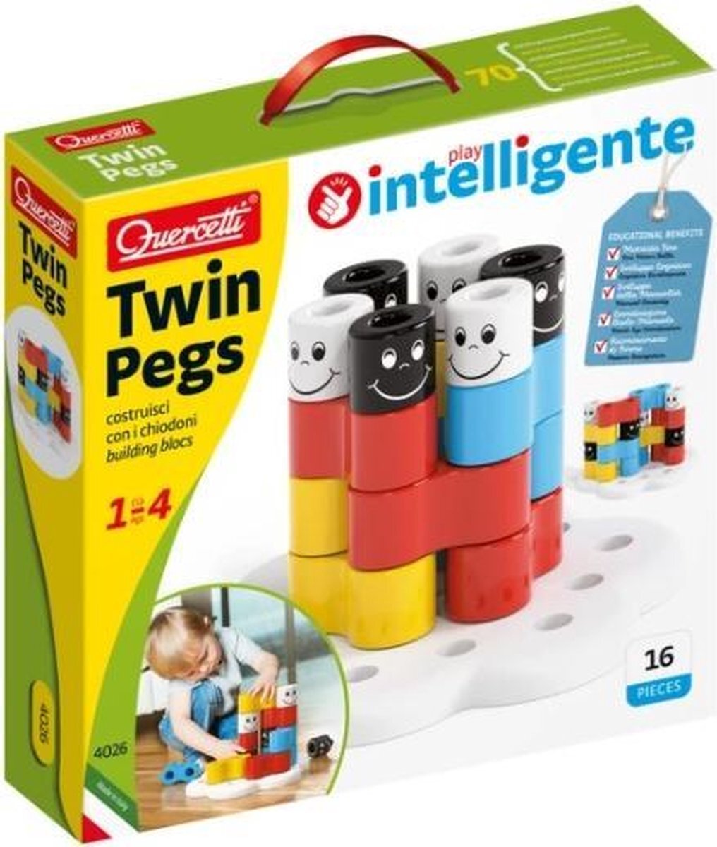 Quercetti Quercetti 4026 - Twin Pegs Merchandising Ufficiale