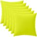 vidaXL - Kussensloop - 6 stuks - Heldergroen - 30 x 30 cm - Polyester