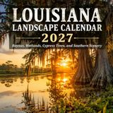Louisiana Landscape Calendar 2027: Bayous, Wetlands, Cypress Trees, and Southern Scenery