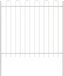 BOXTEL Portail 2 pièces 3,4 x 1 m Acier thermolaqué Blanc