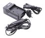 VHBW Oplaadapparaat ABEL voeding + auto voor accu Sony NP-FV50, NP-FV70, NP-FV100 voor Sony DCR-SX15, DCR-SX15E, DCR-SX45, DCR-SX45E etc.